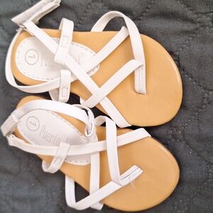Baby Girl Sandals, size 1, White
